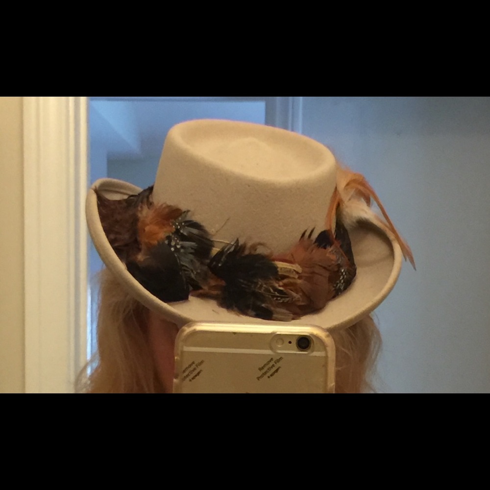 NWT Vintage- Dorfman Pacific - Feather Hat -SM - Picture 7 of 7